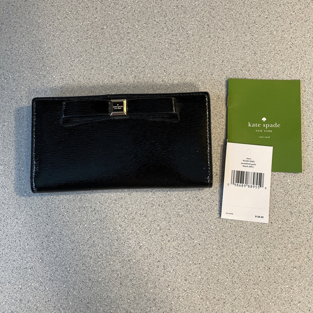 Kate Spade New York Stacy Bow Montford Park Wallet In Black
